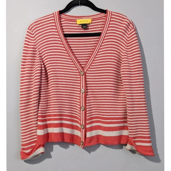 St. John Cropped Cardigan Sweater - Picture 1 of 9